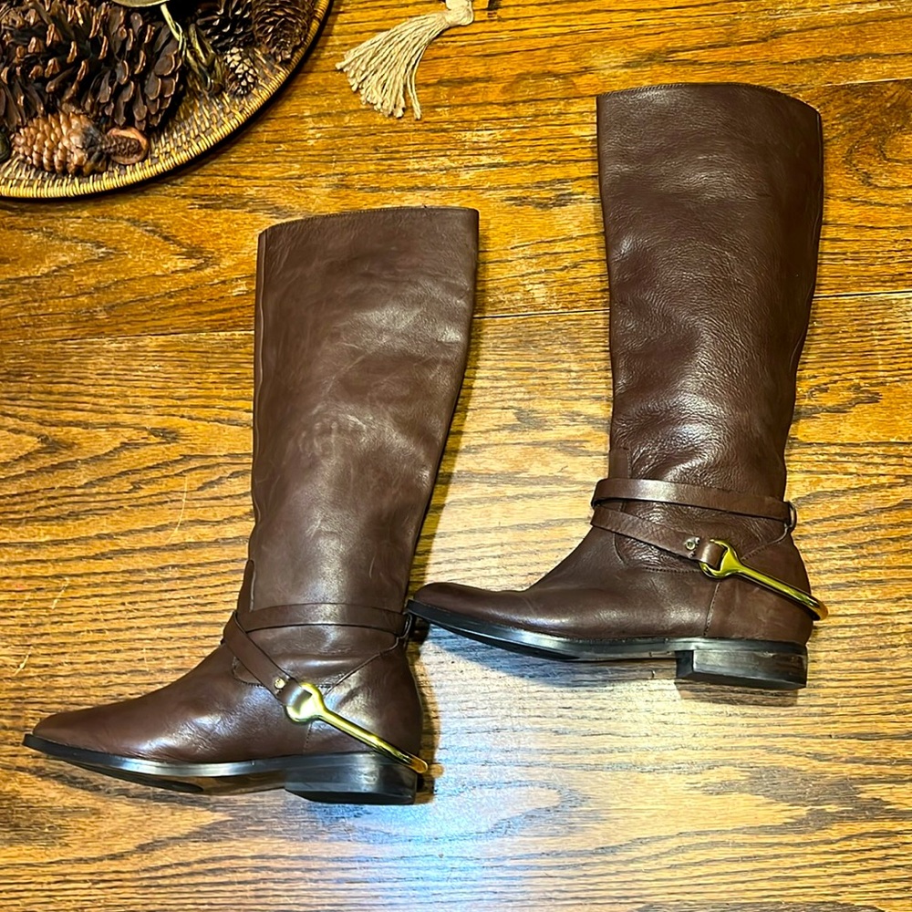 EUC Lauren Ralph Lauren Jenny leather riding boots